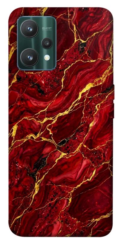 Чохол itsPrint Burgundy gold для Realme 9 Pro, мармур, купити оптом з доставкою
