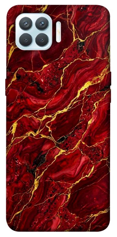 Чохол itsPrint Burgundy gold для Oppo F17 Pro, мармур, купити оптом з доставкою