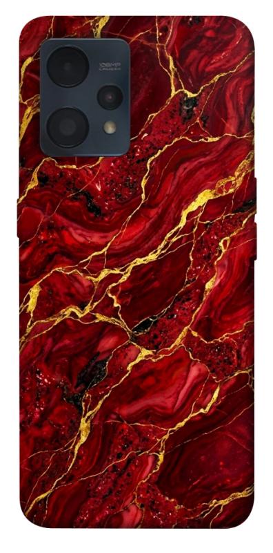 Чохол itsPrint Burgundy gold для Realme 9 4G / 9 Pro+, мармур, купити оптом з доставкою