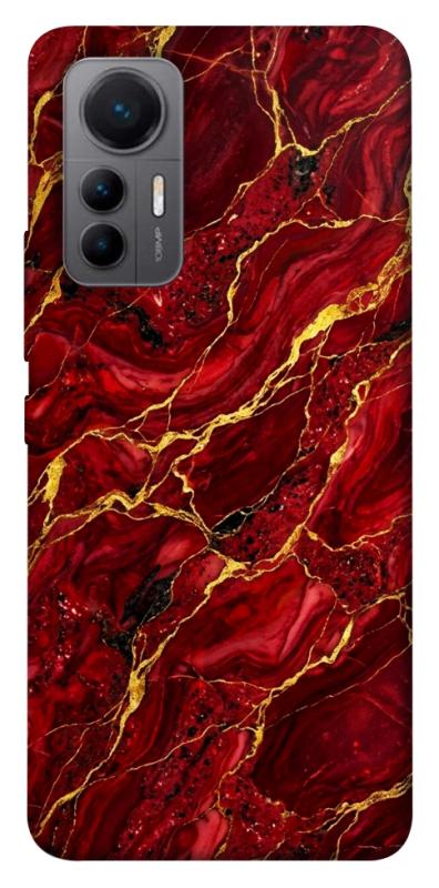 Чохол itsPrint Burgundy gold для Xiaomi 12 Lite, мармур, купити оптом з доставкою