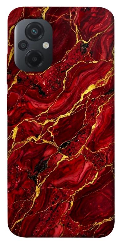 Чохол itsPrint Burgundy gold для Xiaomi Poco M5, мармур, купити оптом з доставкою