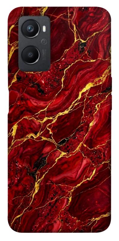 Чохол itsPrint Burgundy gold для Oppo A96, мармур, купити оптом з доставкою