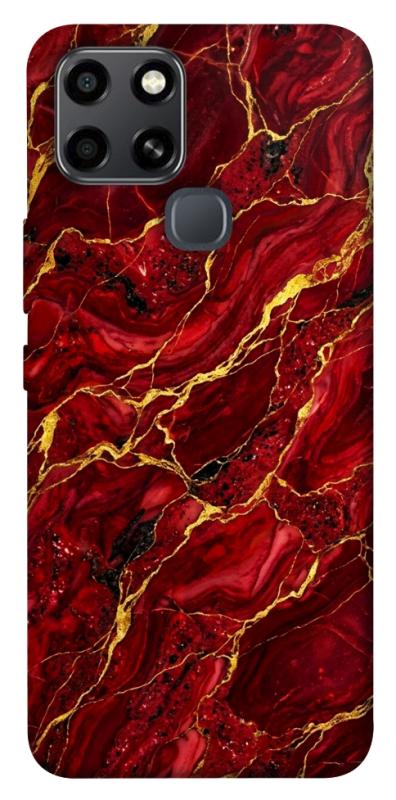 Чохол itsPrint Burgundy gold для Infinix Smart 6, мармур, купити оптом з доставкою
