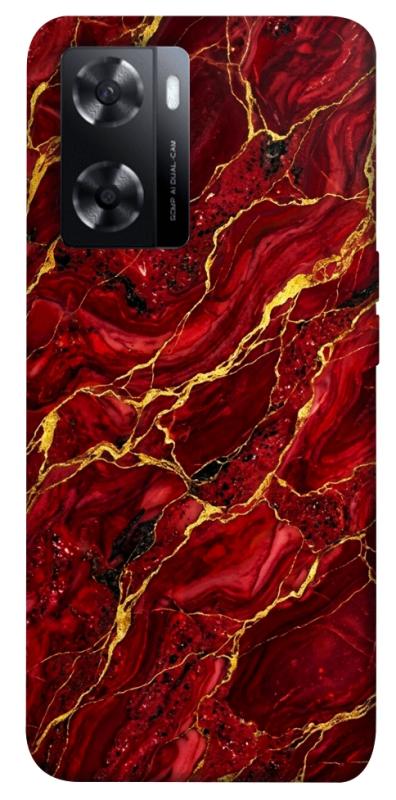 Чехол itsPrint Burgundy gold для Oppo A57s, мрамор, купить оптом с доставкой