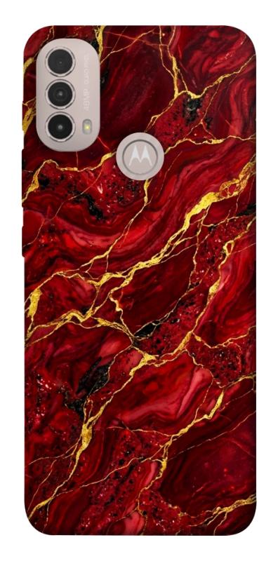 Чехол itsPrint Burgundy gold для Motorola Moto E40, мрамор, купить оптом с доставкой