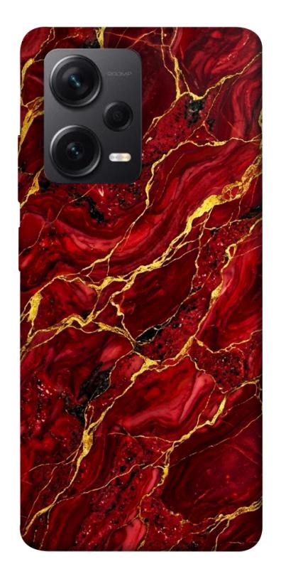 Чохол itsPrint Burgundy gold для Xiaomi Redmi Note 12 Pro+ 5G, мармур, купити оптом з доставкою
