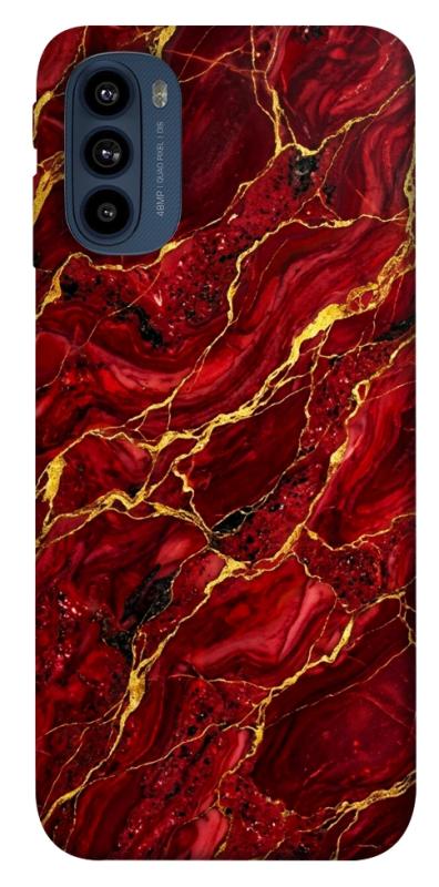 Чохол itsPrint Burgundy gold для Motorola Moto G41, мармур, купити оптом з доставкою