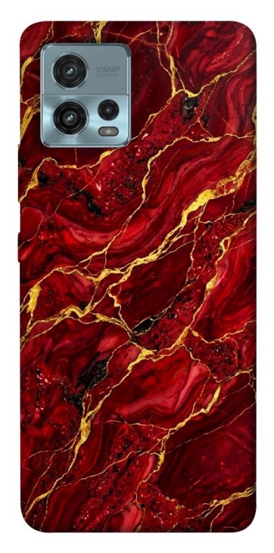 Чохол itsPrint Burgundy gold для Motorola Moto G72, мармур, купити оптом з доставкою