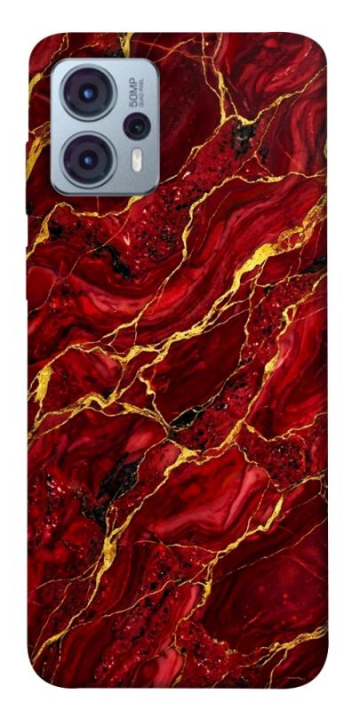 Чохол itsPrint Burgundy gold для Motorola Moto G23, мармур, купити оптом з доставкою
