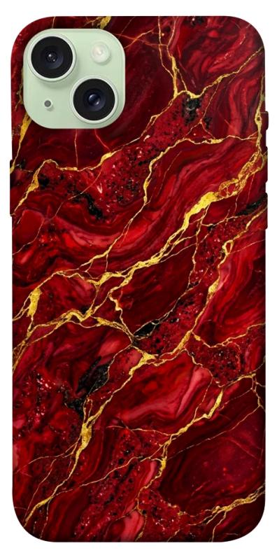 Чехол itsPrint Burgundy gold для Apple iPhone 15 Plus (6.7"), мрамор, купить оптом с доставкой