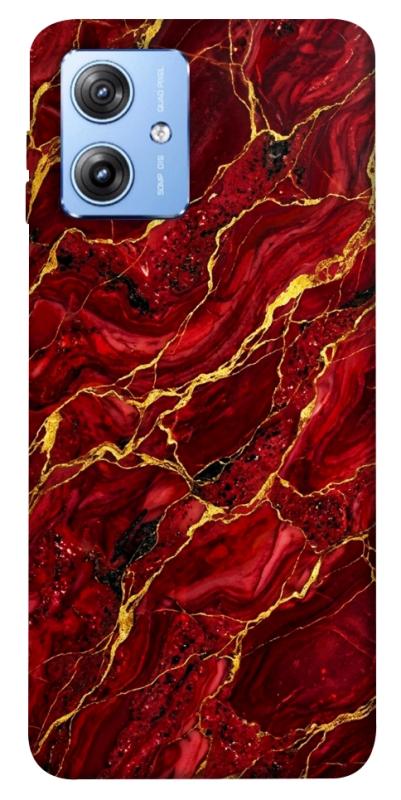 Чохол itsPrint Burgundy gold для Motorola Moto G84, мармур, купити оптом з доставкою