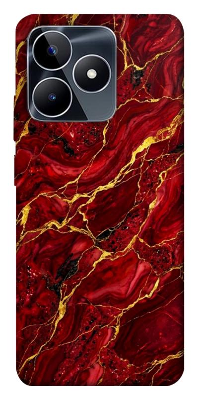 Чохол itsPrint Burgundy gold для Realme C53, мармур, купити оптом з доставкою