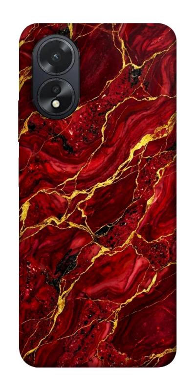 Чехол itsPrint Burgundy gold для Oppo A38, мрамор, купить оптом с доставкой