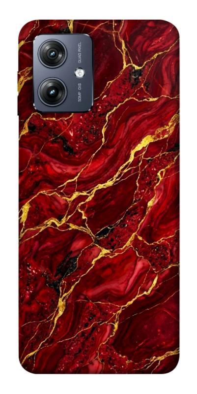 Чехол itsPrint Burgundy gold для Motorola Moto G54, мрамор, купить оптом с доставкой
