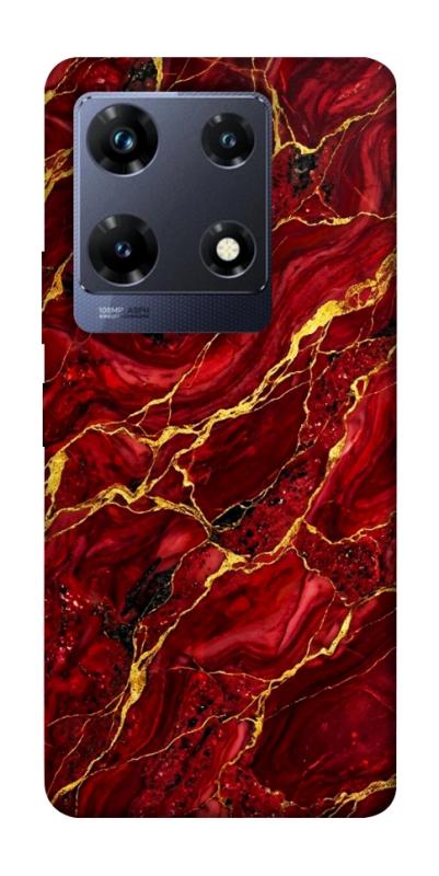 Чехол itsPrint Burgundy gold для Infinix Note 30 Pro, мрамор, купить оптом с доставкой