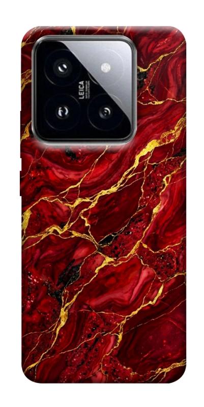 Чехол itsPrint Burgundy gold для Xiaomi 14 Pro, мрамор, купить оптом с доставкой