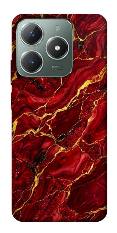 Чехол itsPrint Burgundy gold для Realme C61 4G, мрамор, купить оптом с доставкой