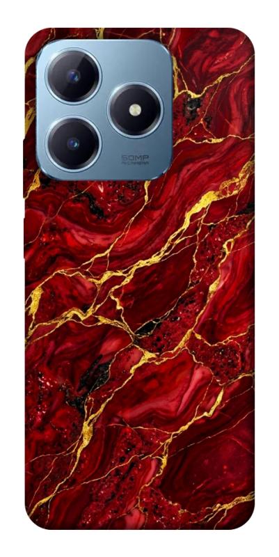 Чехол itsPrint Burgundy gold для Realme C63 4G, мрамор, купить оптом с доставкой