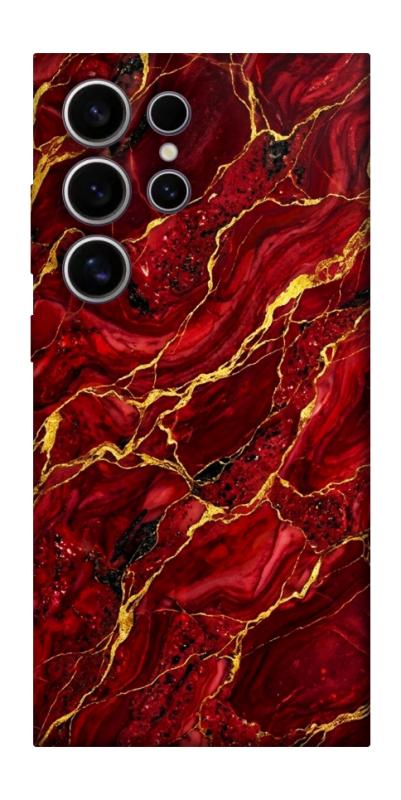 Чехол itsPrint Burgundy gold для Samsung Galaxy S25 Ultra, мрамор, купить оптом с доставкой