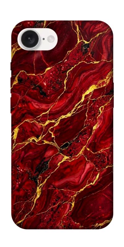 Чехол itsPrint Burgundy gold для Apple iPhone 16e (6.1"), мрамор, купить оптом с доставкой