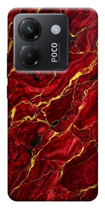 Чехол itsPrint Burgundy gold для Xiaomi Poco M7 Pro 5G, мрамор, купить оптом с доставкой