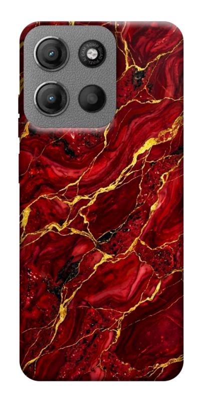 Чехол itsPrint Burgundy gold для Motorola Moto G15 4G, мрамор, купить оптом с доставкой