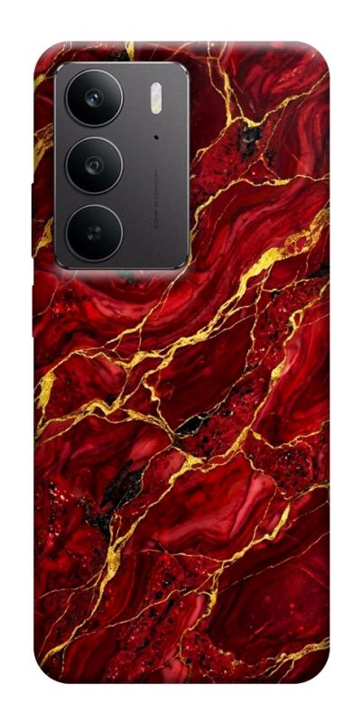 Чехол itsPrint Burgundy gold для Realme C75, мрамор, купить оптом с доставкой