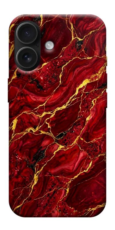 Чехол itsPrint Burgundy gold для Apple iPhone 17 (6.3"), мрамор, купить оптом с доставкой