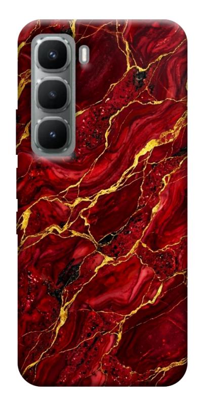 Чехол itsPrint Burgundy gold для Infinix Hot 60 Pro, мрамор, купить оптом с доставкой