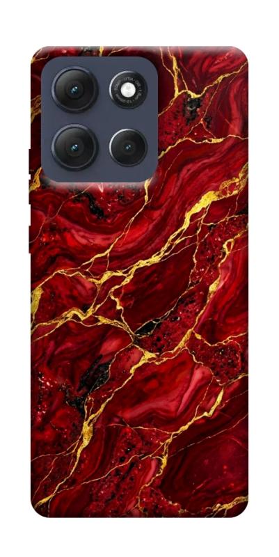 Чехол itsPrint Burgundy gold для Motorola Moto G86 Power, мрамор, купить оптом с доставкой