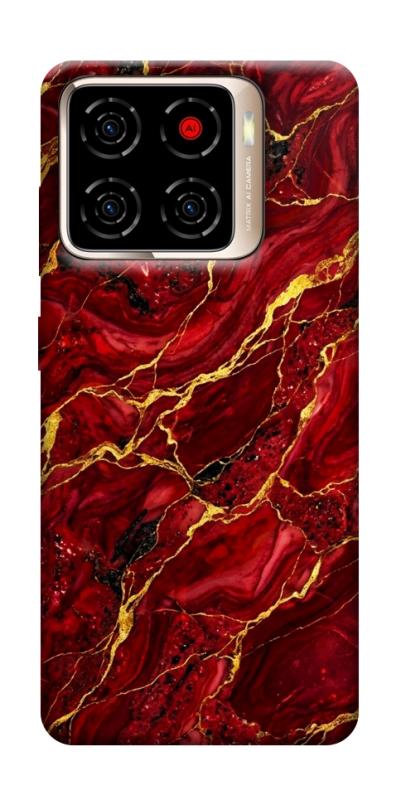 Чехол itsPrint Burgundy gold для ZTE Blade A56, мрамор, купить оптом с доставкой