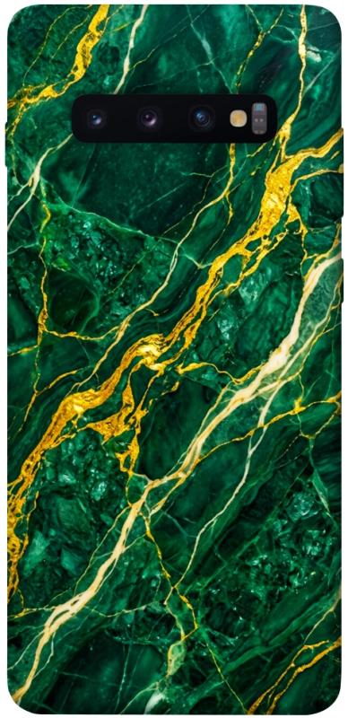 Чохол itsPrint Emerald gold для Samsung Galaxy S10+, мармур, купити оптом з доставкою