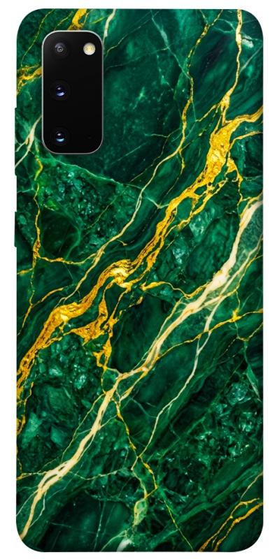 Чохол itsPrint Emerald gold для Samsung Galaxy S20, мармур, купити оптом з доставкою