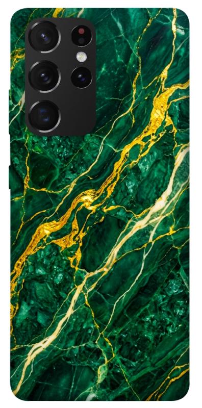 Чохол itsPrint Emerald gold для Samsung Galaxy S21 Ultra, мармур, купити оптом з доставкою