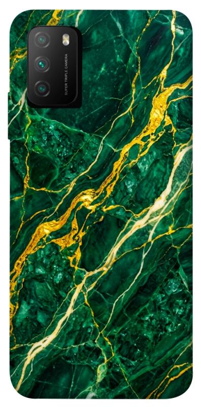 Чохол itsPrint Emerald gold для Xiaomi Poco M3, мармур, купити оптом з доставкою