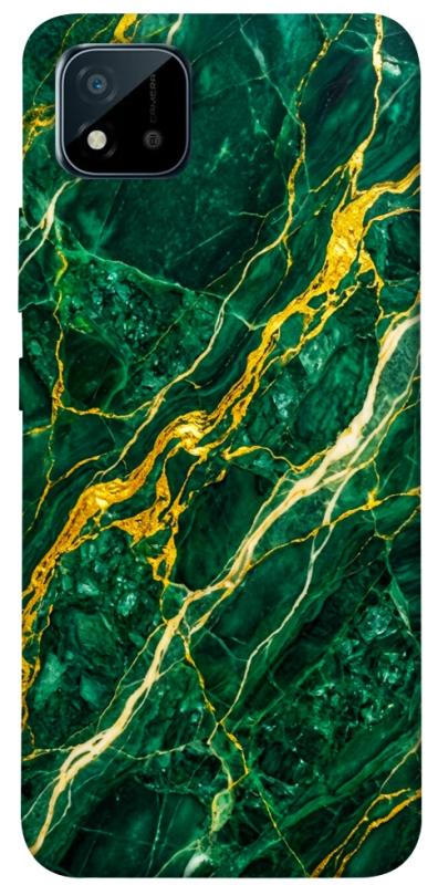 Чехол itsPrint Emerald gold для Realme C11 (2021), мрамор, купить оптом с доставкой