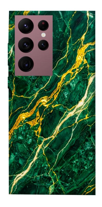 Чохол itsPrint Emerald gold для Samsung Galaxy S22 Ultra, мармур, купити оптом з доставкою