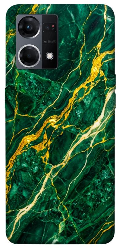 Чехол itsPrint Emerald gold для Oppo Reno 7 4G, мрамор, купить оптом с доставкой