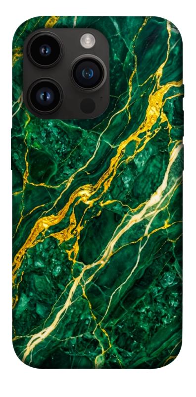 Чехол itsPrint Emerald gold для Apple iPhone 14 Pro (6.1"), мрамор, купить оптом с доставкой