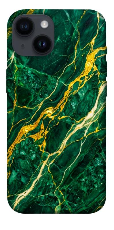 Чехол itsPrint Emerald gold для Apple iPhone 14 (6.1"), мрамор, купить оптом с доставкой