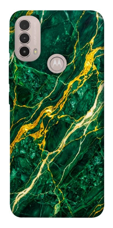 Чохол itsPrint Emerald gold для Motorola Moto E40, мармур, купити оптом з доставкою