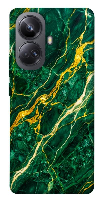 Чохол itsPrint Emerald gold для Realme 10 Pro+, мармур, купити оптом з доставкою