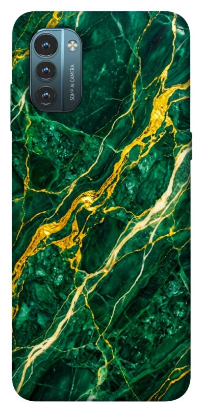 Чохол itsPrint Emerald gold для Nokia G21, мармур, купити оптом з доставкою