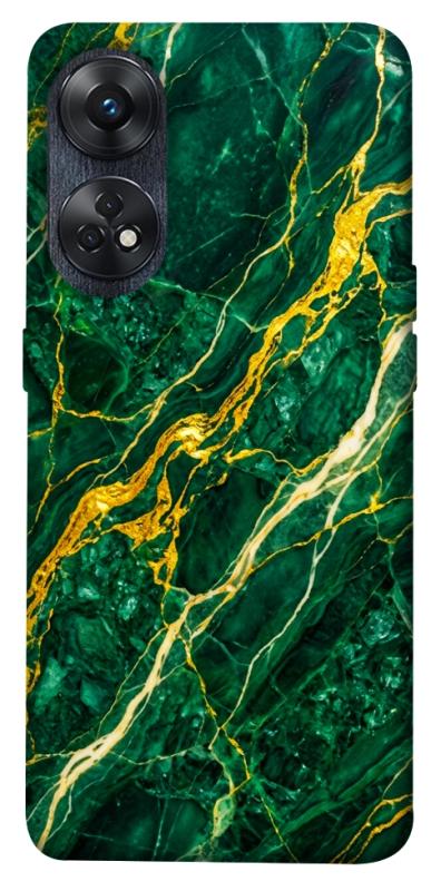 Чехол itsPrint Emerald gold для Oppo Reno 8 T 4G, мрамор, купить оптом с доставкой