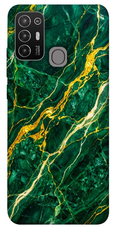 Чехол itsPrint Emerald gold для ZTE Blade A52, мрамор, купить оптом с доставкой