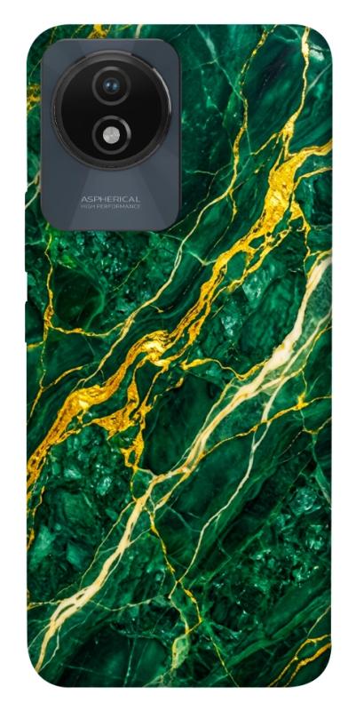 Чехол itsPrint Emerald gold для Vivo Y02, мрамор, купить оптом с доставкой