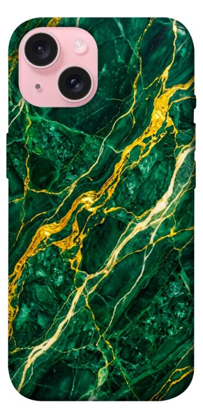 Чехол itsPrint Emerald gold для Apple iPhone 15 (6.1"), мрамор, купить оптом с доставкой