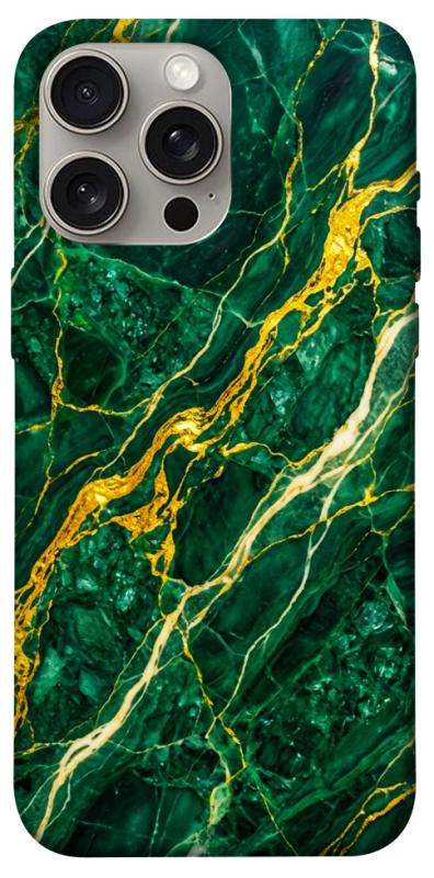 Чохол itsPrint Emerald gold для Apple iPhone 15 Pro Max (6.7"), мармур, купити оптом з доставкою