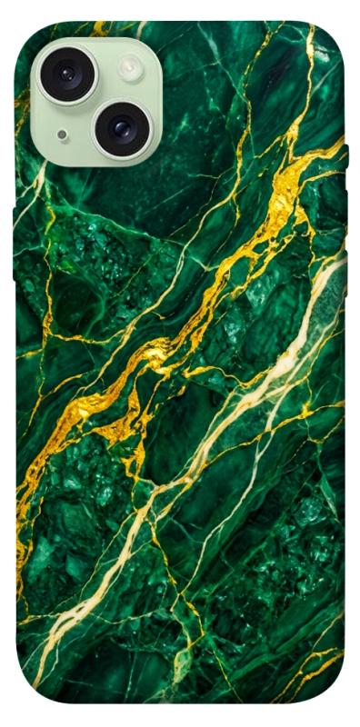 Чехол itsPrint Emerald gold для Apple iPhone 15 Plus (6.7"), мрамор, купить оптом с доставкой