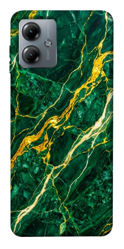 Чохол itsPrint Emerald gold для Motorola Moto G14, мармур, купити оптом з доставкою